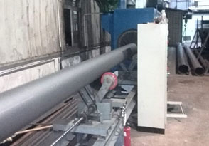 廣州市群力五金管道自動拋丸機(jī)作業(yè)現(xiàn)場	